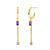 S925 Silver Needle Tassel Micro-inlaid Zircon Personality Trend Earrings