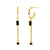 S925 Silver Needle Tassel Micro-inlaid Zircon Personality Trend Earrings