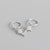 S925 Sterling Silver Eight-pointed Star Diamond Earrings