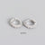 S925 Sterling Silver Geometric Diamond Ear Clip Wholesale Hello Jewelry