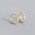 S925 Sterling Silver Geometric Row Diamond Inlaid Earrings Wholesale