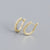 S925 Sterling Silver Geometric U-shaped Row Diamond Ear Buckle Wholesale