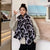 Scarf Women's Winter Korean-style Leopard Zebra Scarf  Printed Double-sided Cotton And Polyester Thickened Warm Large Shawl