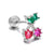 Screw Ball Piercing Fruit Ear Trend Piercing Zircon Non-fading Earrings