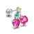 Screw Ball Piercing Fruit Ear Trend Piercing Zircon Non-fading Earrings