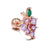 Screw Ball Piercing Fruit Ear Trend Piercing Zircon Non-fading Earrings