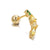 Screw Ball Piercing Fruit Ear Trend Piercing Zircon Non-fading Earrings