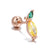 Screw Ball Piercing Fruit Ear Trend Piercing Zircon Non-fading Earrings