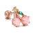 Screw Ball Piercing Fruit Ear Trend Piercing Zircon Non-fading Earrings