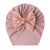 Seasonal New Thread Baby Headwear Children's Bow Turtleneck Hat Baby Indian Hat