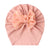 Seasonal New Thread Baby Headwear Children's Bow Turtleneck Hat Baby Indian Hat