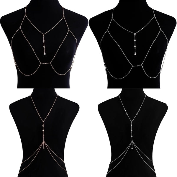 Sexy Geometric Metal Plating Inlay Rhinestones Women's Chain Belts