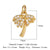 Shiny Clouds Tassel Copper Plating Inlay Zircon 18k Gold Plated Charms Jewelry Accessories