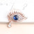 Shiny Eye Alloy Inlay Crystal Rhinestones Unisex Brooches