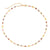 Shiny Geometric Copper Gold Plated Zircon Necklace