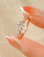 Shiny Geometric Copper Zircon Open Ring In Bulk