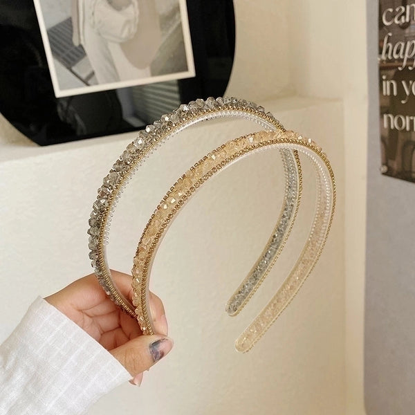 Shiny Geometric Rhinestone Hair Band