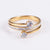 Shiny Geometric Stainless Steel Plating Zircon Rings