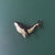 Shiny Pin Whale Alloy Inlay Rhinestones Unisex Brooches