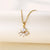 Shiny Rabbit Angel Snake Stainless Steel Titanium Steel Plating Inlay Zircon 18k Gold Plated Gold Plated Pendant Necklace