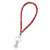 Shiny Solid Color Nylon Inlay Rhinestones Mobile Phone Lanyard