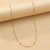 Shiny Solid Color Stainless Steel Chain Necklace