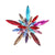 Shiny Star Flower Alloy Inlay Acrylic Women's Brooches