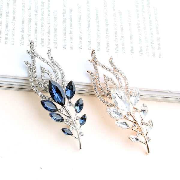 Shiny Tree Flower Alloy Inlay Zircon Women's Brooches