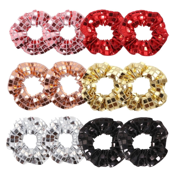 Shiny Women's Solid Color Cloth Hair Tie