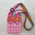 Silica Gel Silicone Coin Purse Decompression Bubble Pinch Cross-body Bag Toy Bag