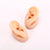 Silicone Simulation Fake Ear Facial Features Teaching Practice Props Nose Mouth Navel Stud Ring Accessories Display Stand Model