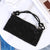 Silver Black Gold Pu Leather Solid Color Rhinestone Square Evening Bags