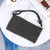 Silver Black Gold Pu Leather Solid Color Rhinestone Square Evening Bags