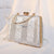 Silver Black Gold Pu Leather Solid Color Square Evening Bags