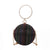 Silver Champagne Black Arylic Solid Color Spherical Evening Bags