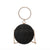 Silver Champagne Black Arylic Solid Color Spherical Evening Bags