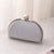 Silver Champagne Red Pu Leather Solid Color Shell Evening Bags