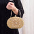 Silver Gold Blue Pu Leather Solid Color Oval Evening Bags