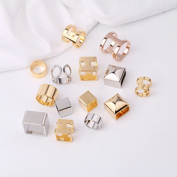 Simple And Fashionable New Smooth Scarf Buckle H-shaped Scarf Ring Small Square Scarf Shawl Buckle Scarf Good Partner Small Accessories