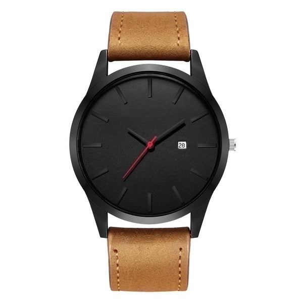 Simple Big Watch Men's Fashion Matte Belt Quartz Watch Calendar Men's Sports Watch