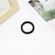 Simple Black Foundation 4CM5CM Towel Ring High Elastic Seamless Hair Ring Ponytail Women's Head Rope Rubber Tendon