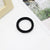 Simple Black Foundation 4CM5CM Towel Ring High Elastic Seamless Hair Ring Ponytail Women's Head Rope Rubber Tendon