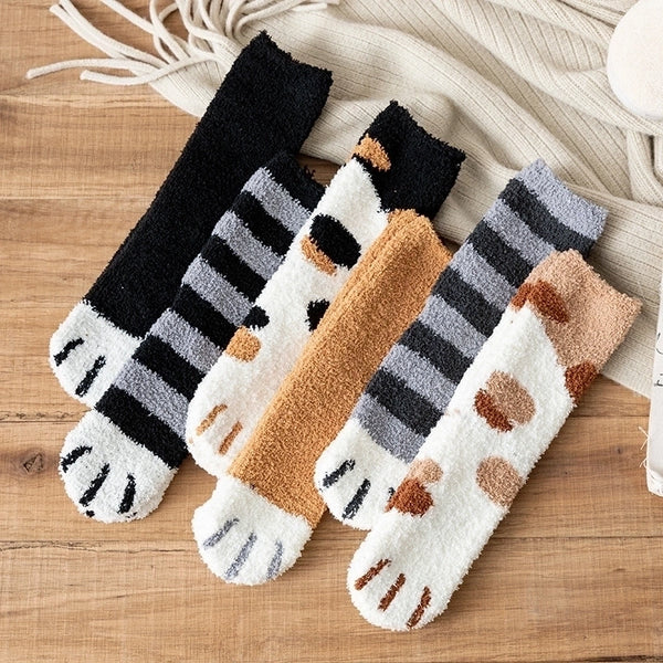 Simple Coral Velvet Thickened Warm Floor Socks Wholesale