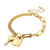 Simple Creative Stainless Steel Thick Chain Key Lock Irregular Bracelet