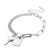 Simple Creative Stainless Steel Thick Chain Key Lock Irregular Bracelet