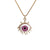 Simple Dripping Evil Eye Pendant Copper Zircon Necklace Wholesale