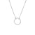 Simple Explosion Jewelry Geometric Round Pendant Personality Stainless Steel Necklace Clavicle Chain Distribution Wholesale