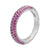 Simple Fashion Micro-inlaid  Multi-color Zircon Adjustable Copper Ring Wholesale