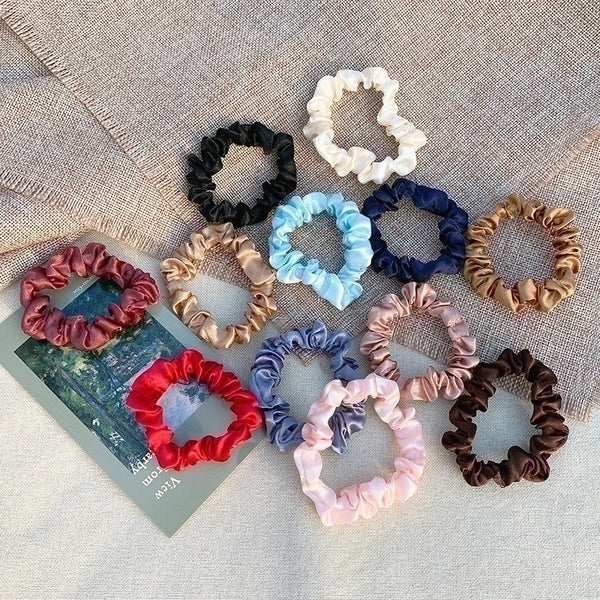 Simple Fashion  Silk Hair Scrunchies