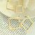 Simple Geometric Square Plain Titanium Steel Earrings Wholesale